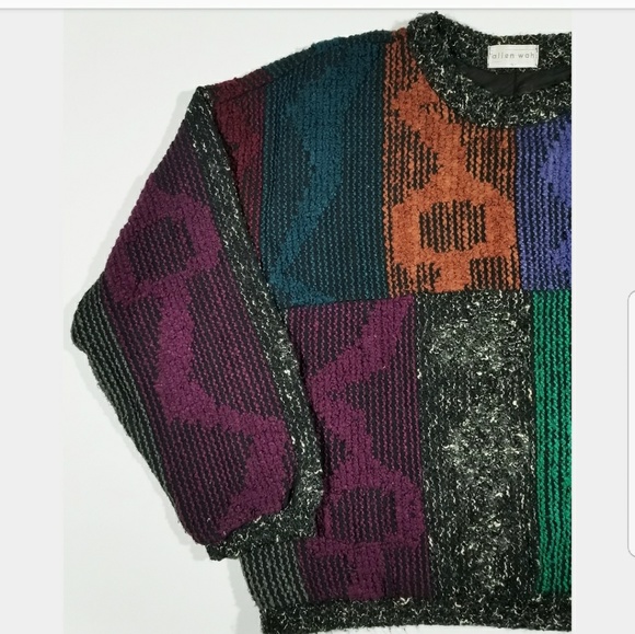 🚫SOLD 🚫 ON MERCARI 80s 90s Abstract Sweater - Picture 3 of 7